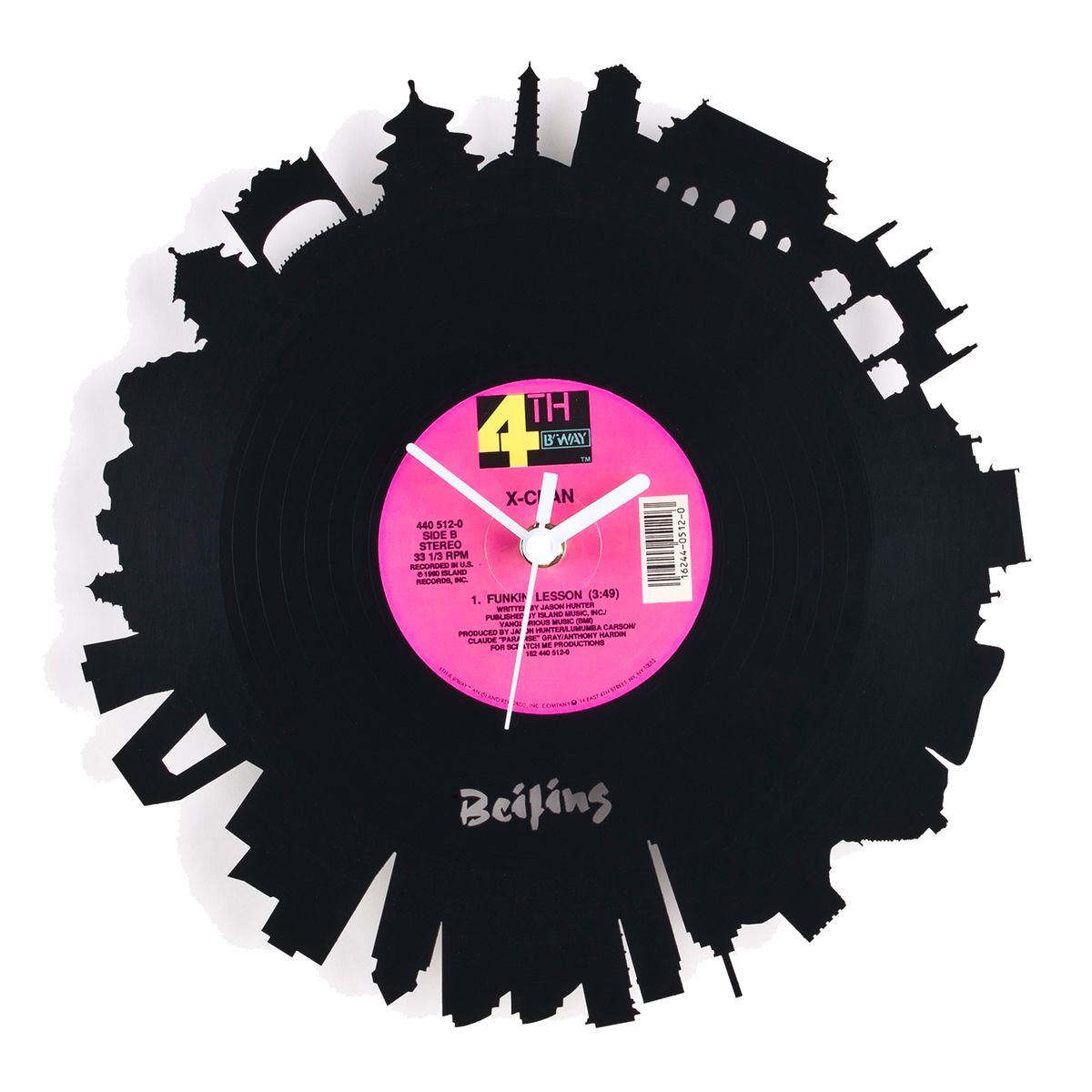 Schallplattenuhr Beijing