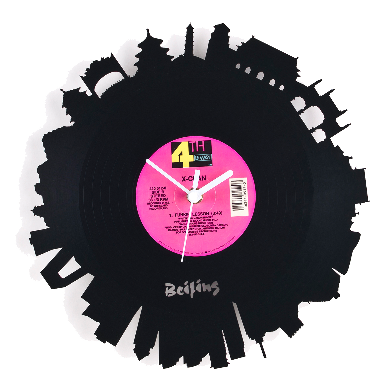 Schallplattenuhr Beijing