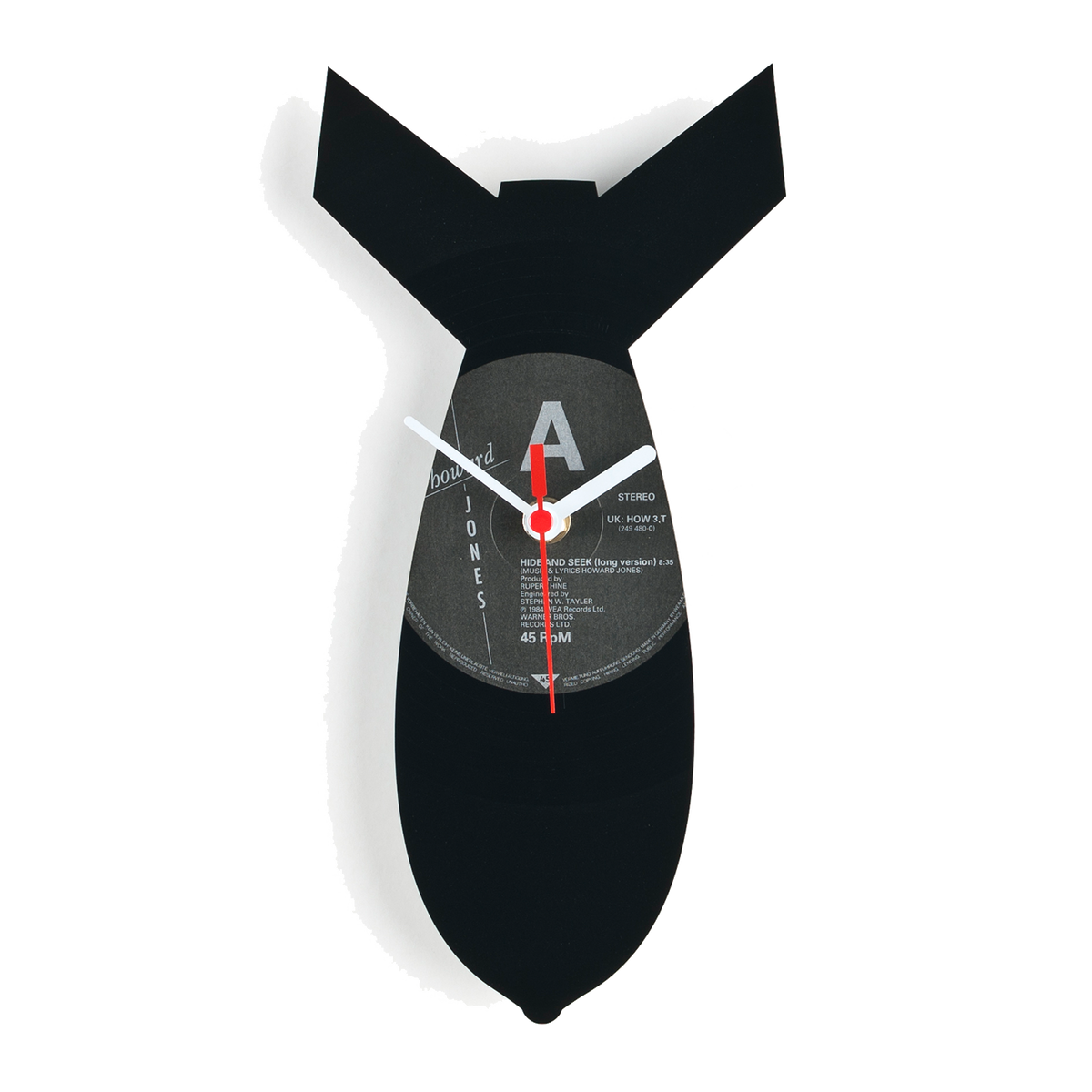 Schallplattenuhr Bombe