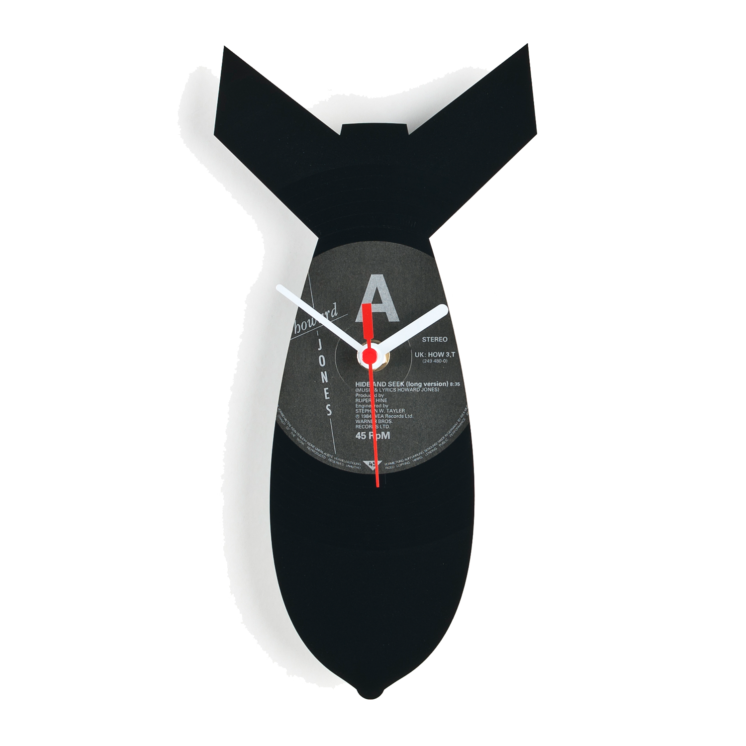 Schallplattenuhr Bombe