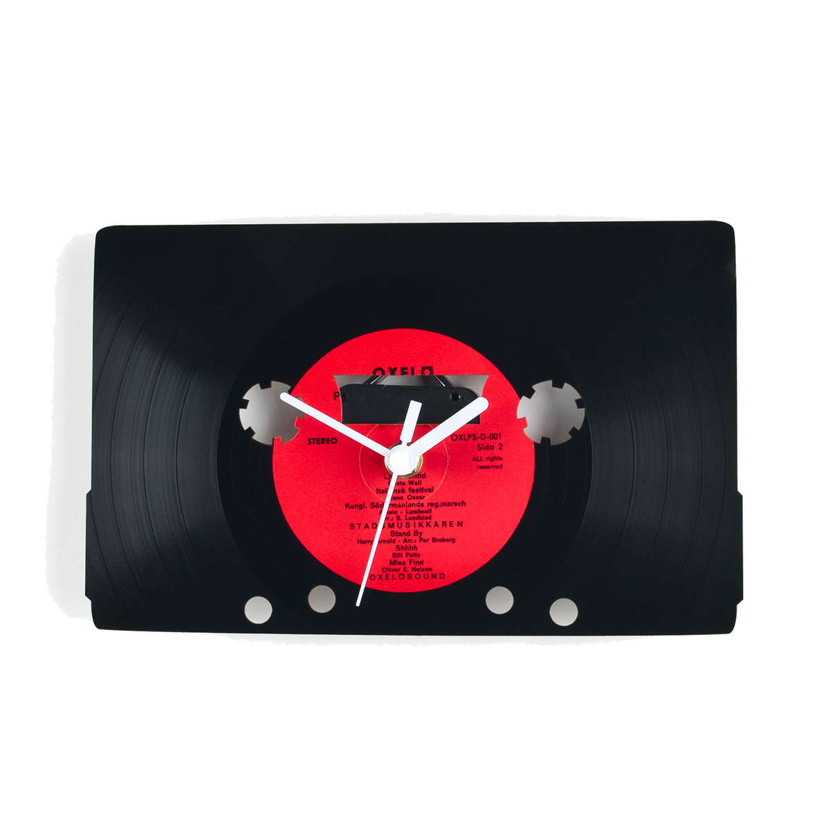 Schallplattenuhr Kassette
