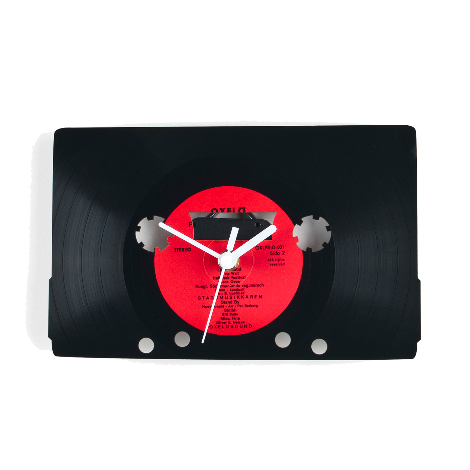 Schallplattenuhr Kassette
