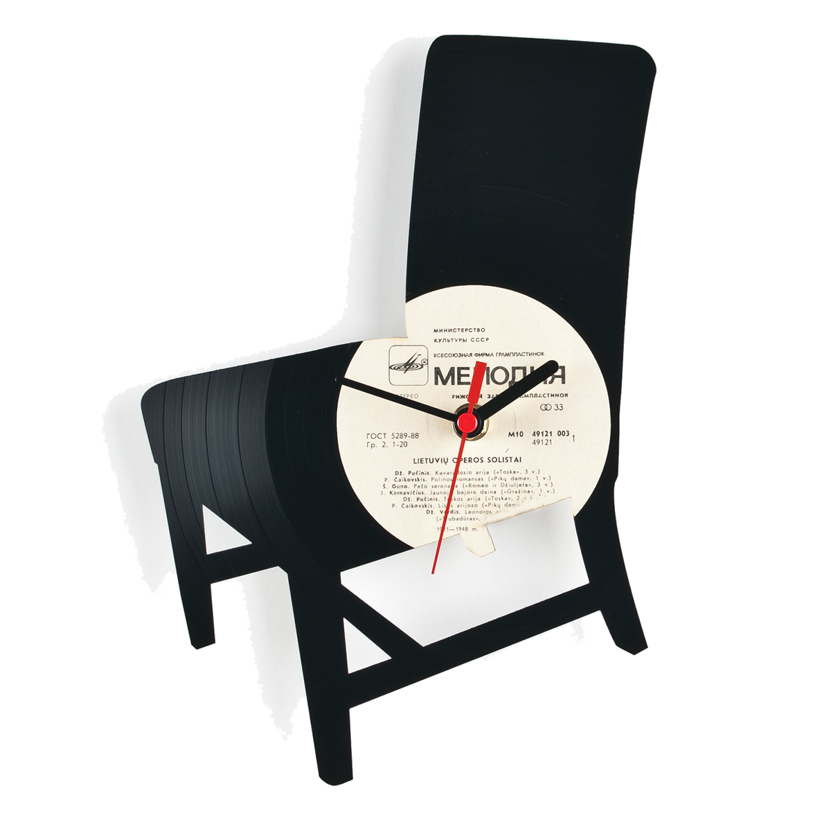 Schallplattenuhr Stuhl