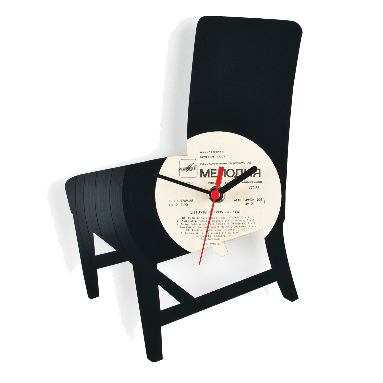 Schallplattenuhr Stuhl