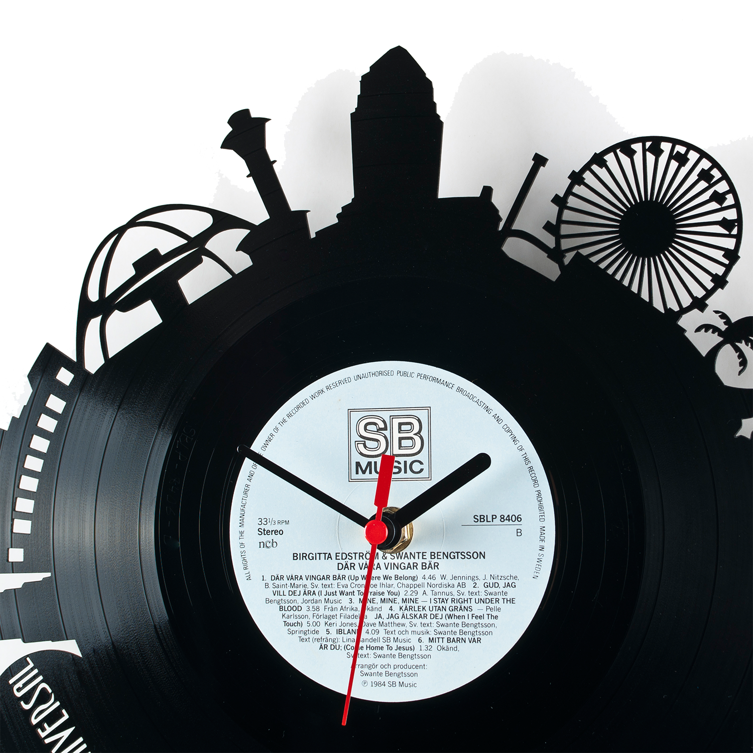 Schallplattenuhr Los Angeles