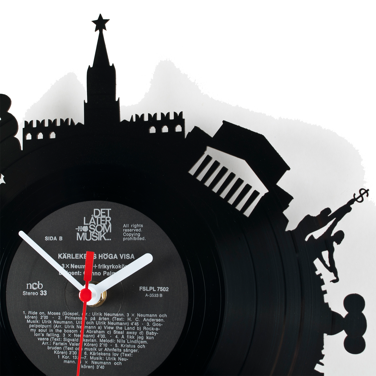 Schallplattenuhr Moscow