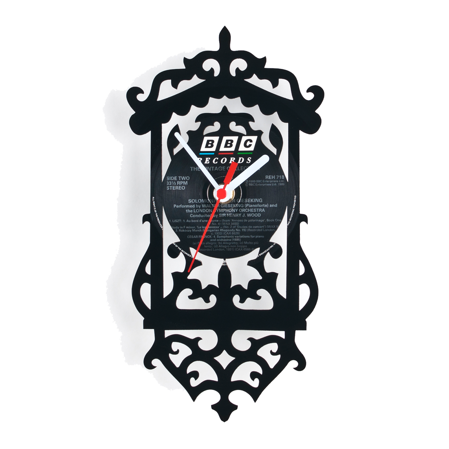 Schallplattenuhr Kuckkucksuhr