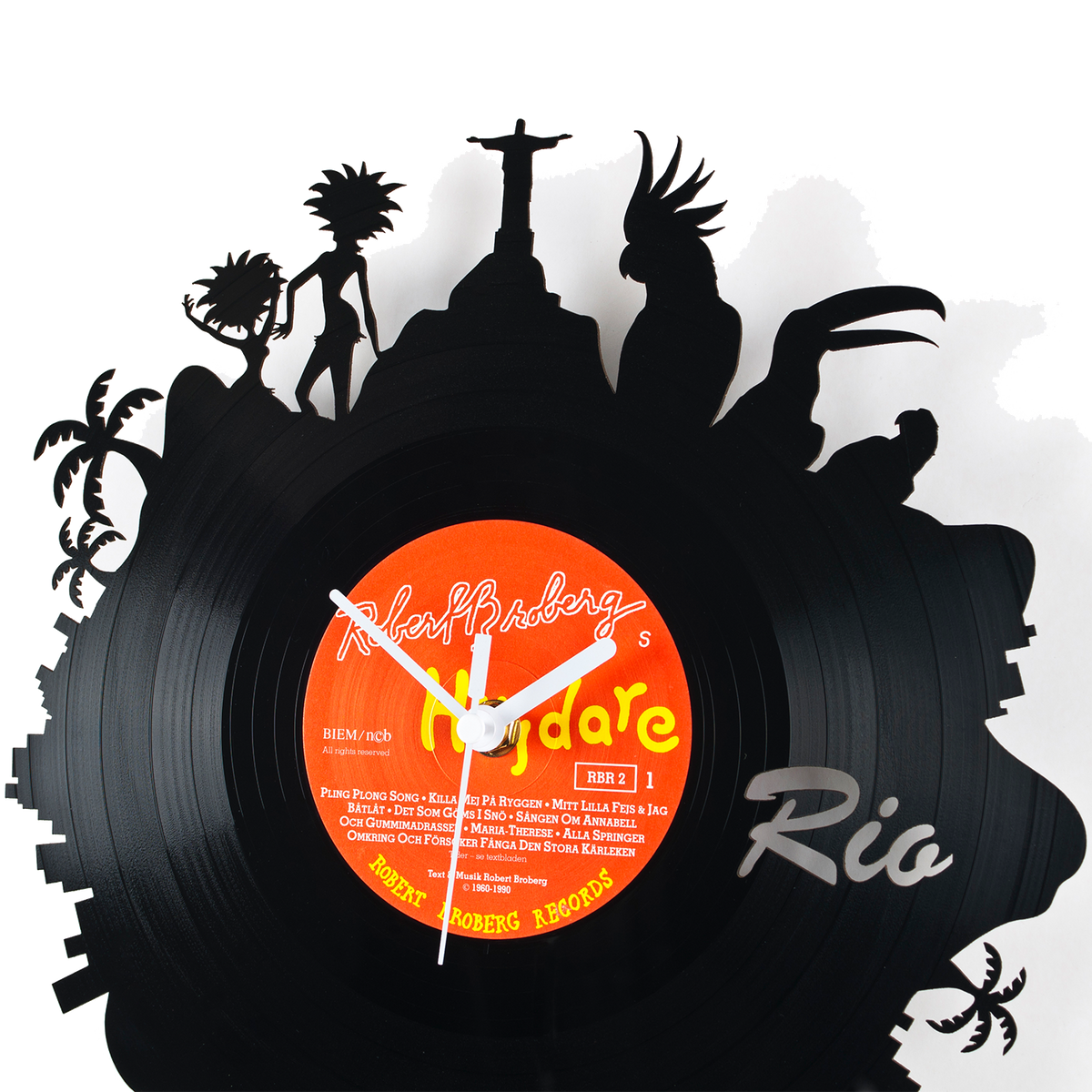 Schallplattenuhr Rio de Janeiro