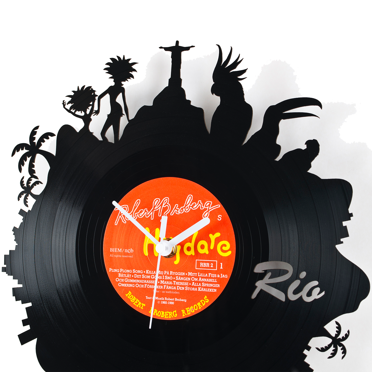 Schallplattenuhr Rio de Janeiro