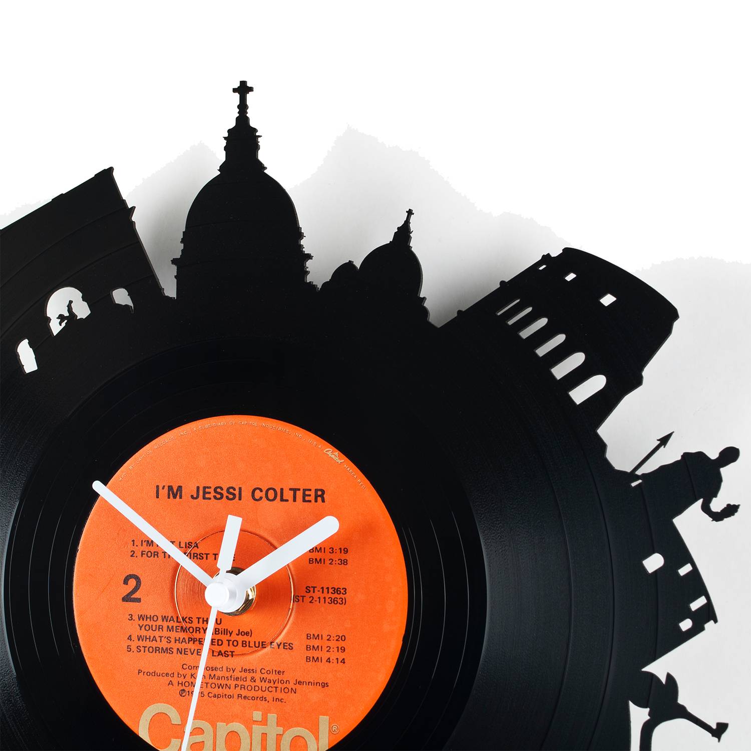 Schallplattenuhr Rom