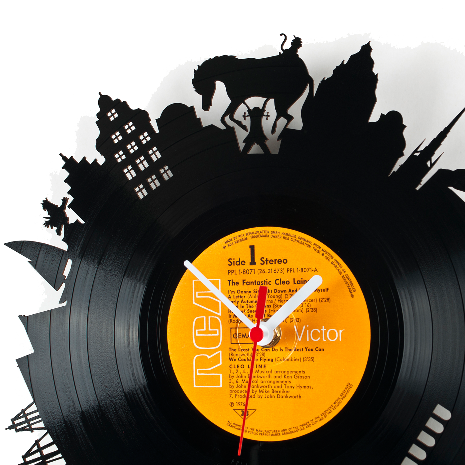 Schallplattenuhr Stockholm