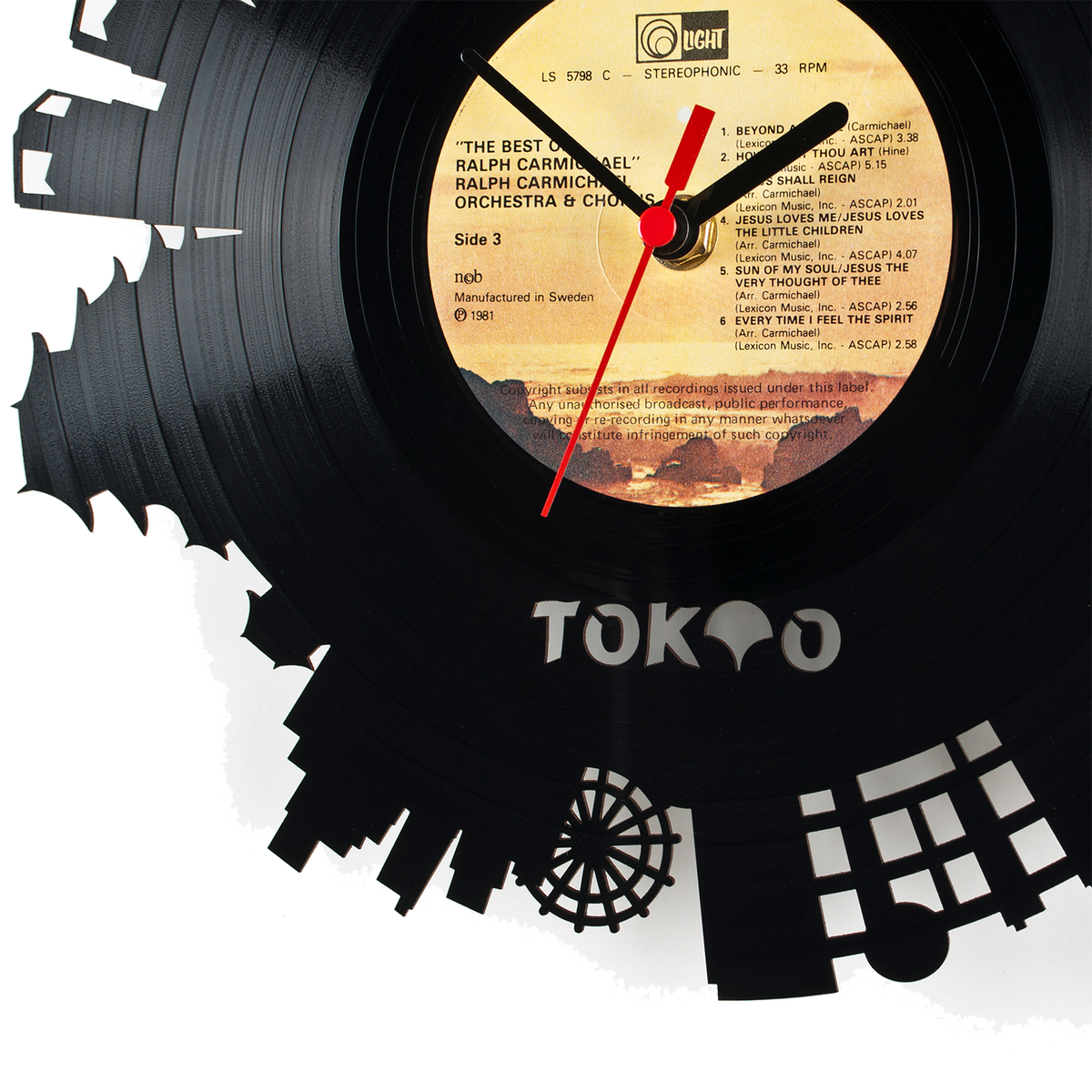 Schallplattenuhr Tokyo