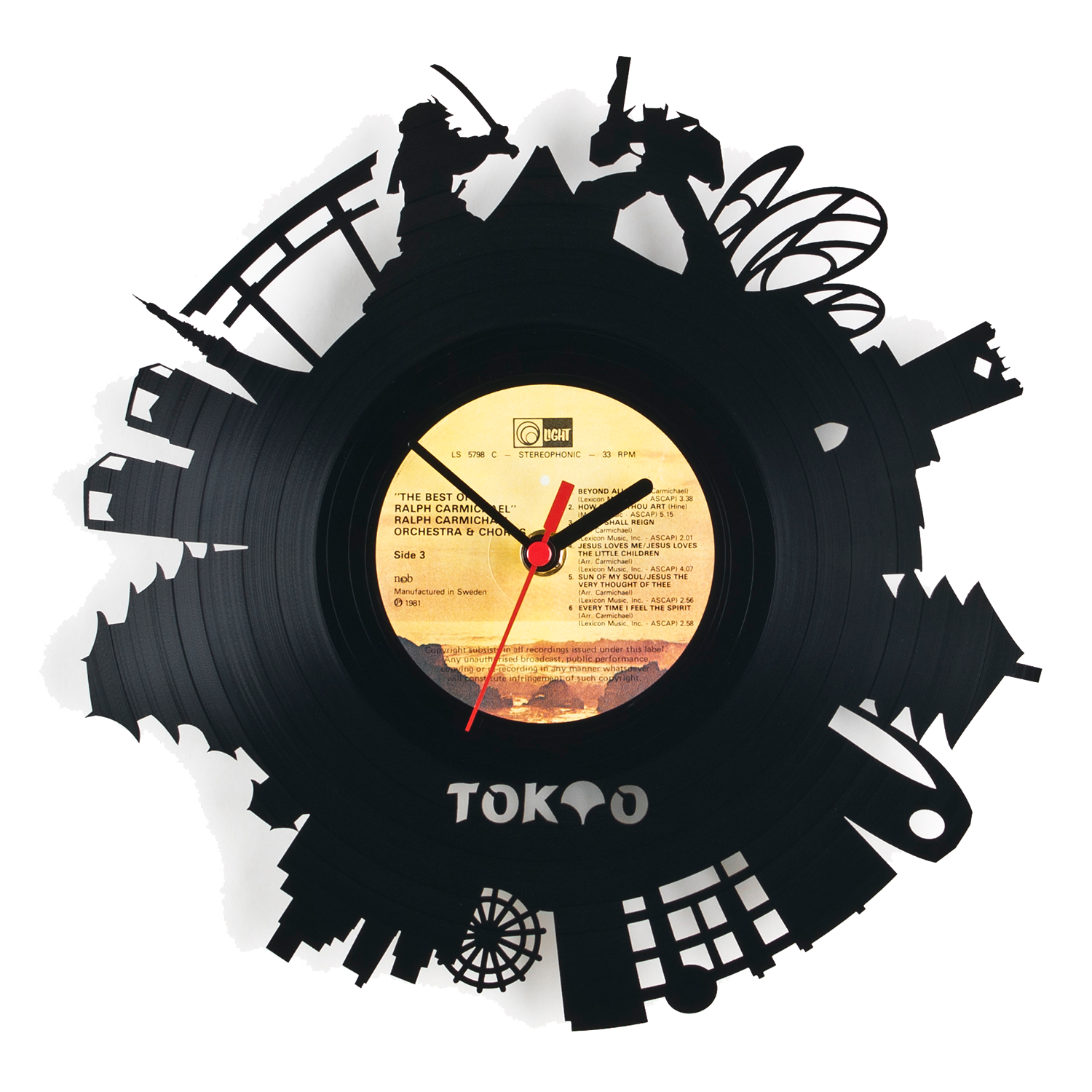 Schallplattenuhr Tokyo