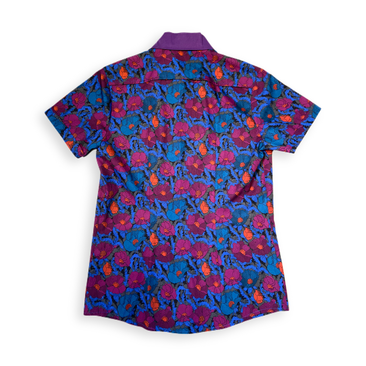 Hemd &quot;Takeshirou&quot; KA lila geblümt