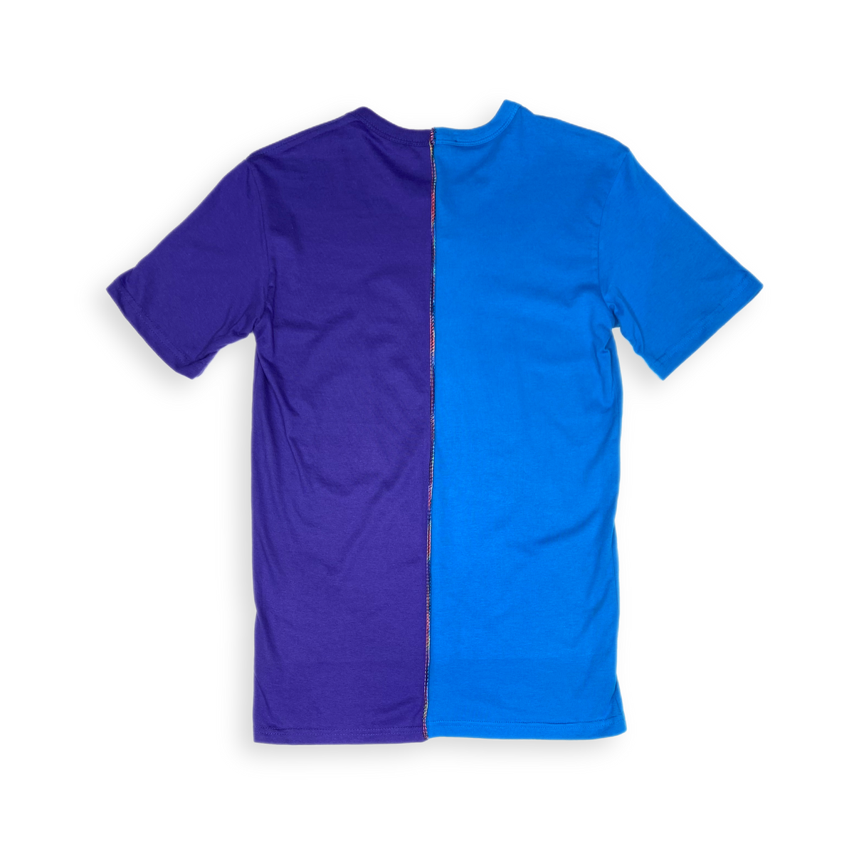 &quot;I am not fake&quot; T-Shirt türkis-lila