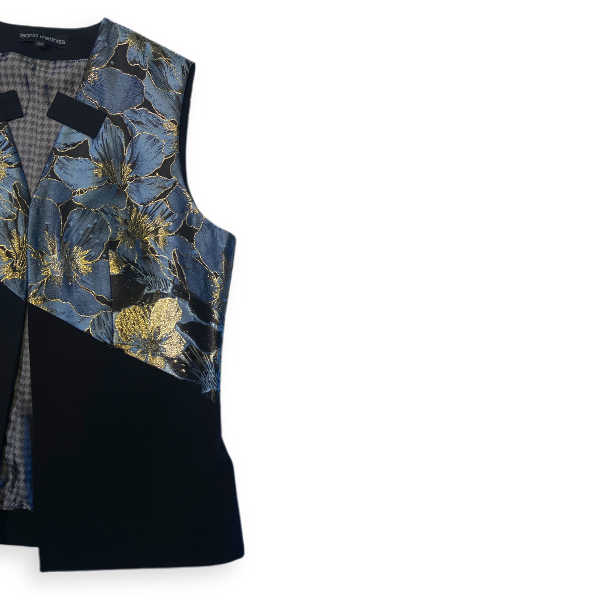 Weste &quot;BRGNNKHM&quot; blau-gold