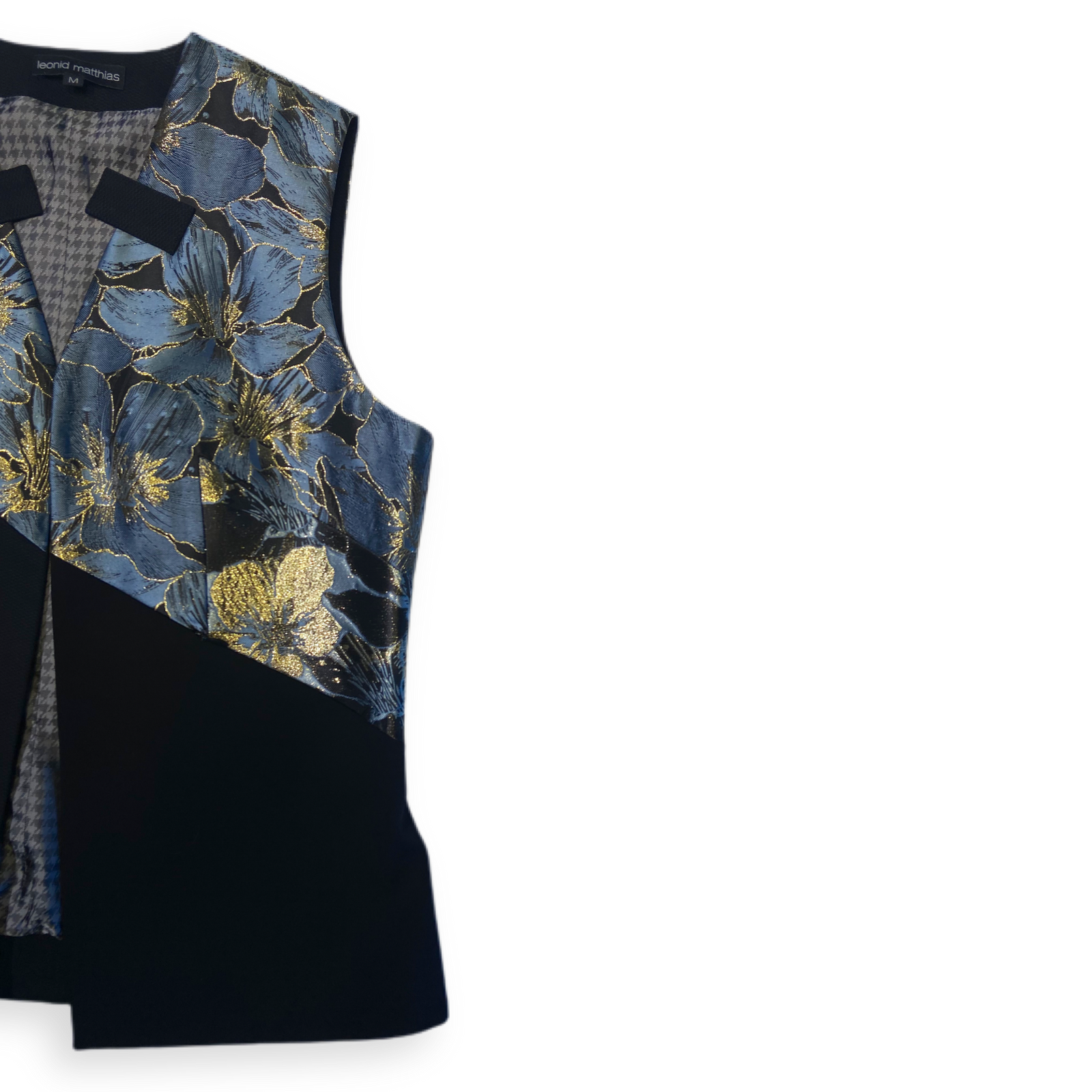 Weste "BRGNNKHM" blau-gold