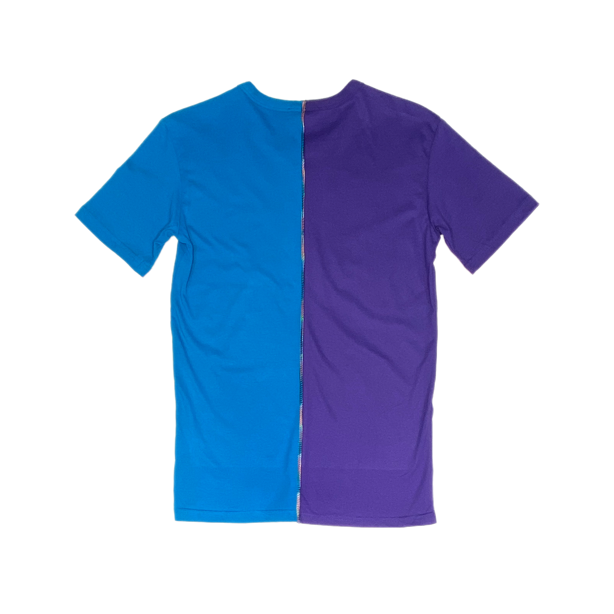 "I am not fake" T-Shirt lila-türkis