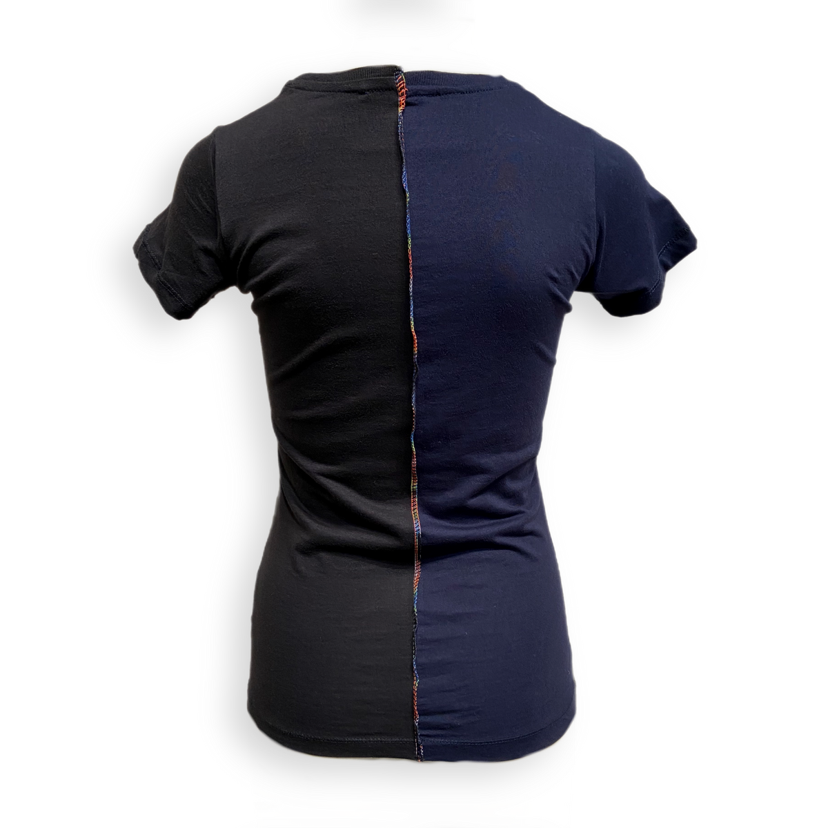 &quot;I am not fake&quot; T-Shirt blau-schwarz