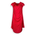 Kleid "Wasserfall" rot-geblümt