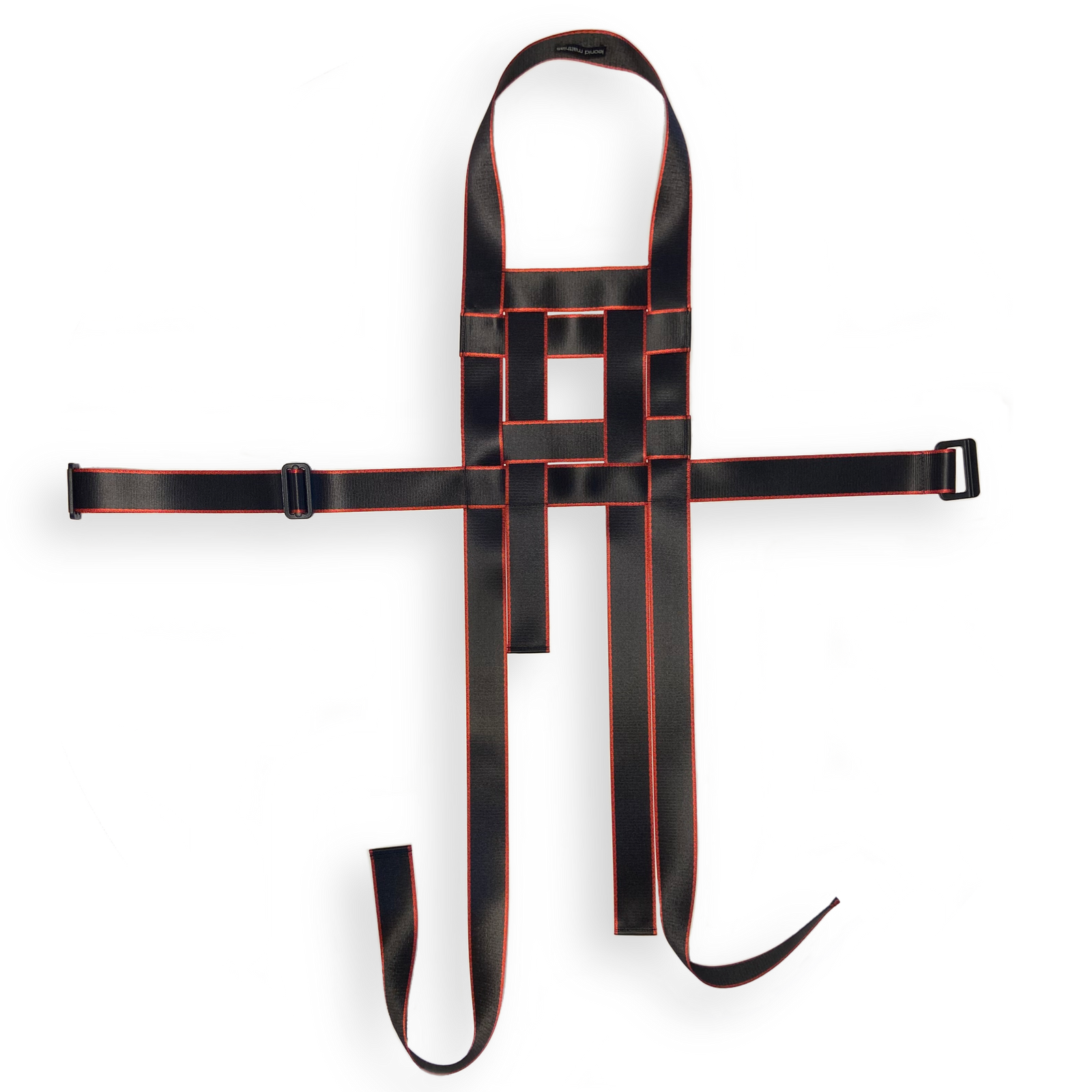 Harness "HRHM" schwarz-rot breit