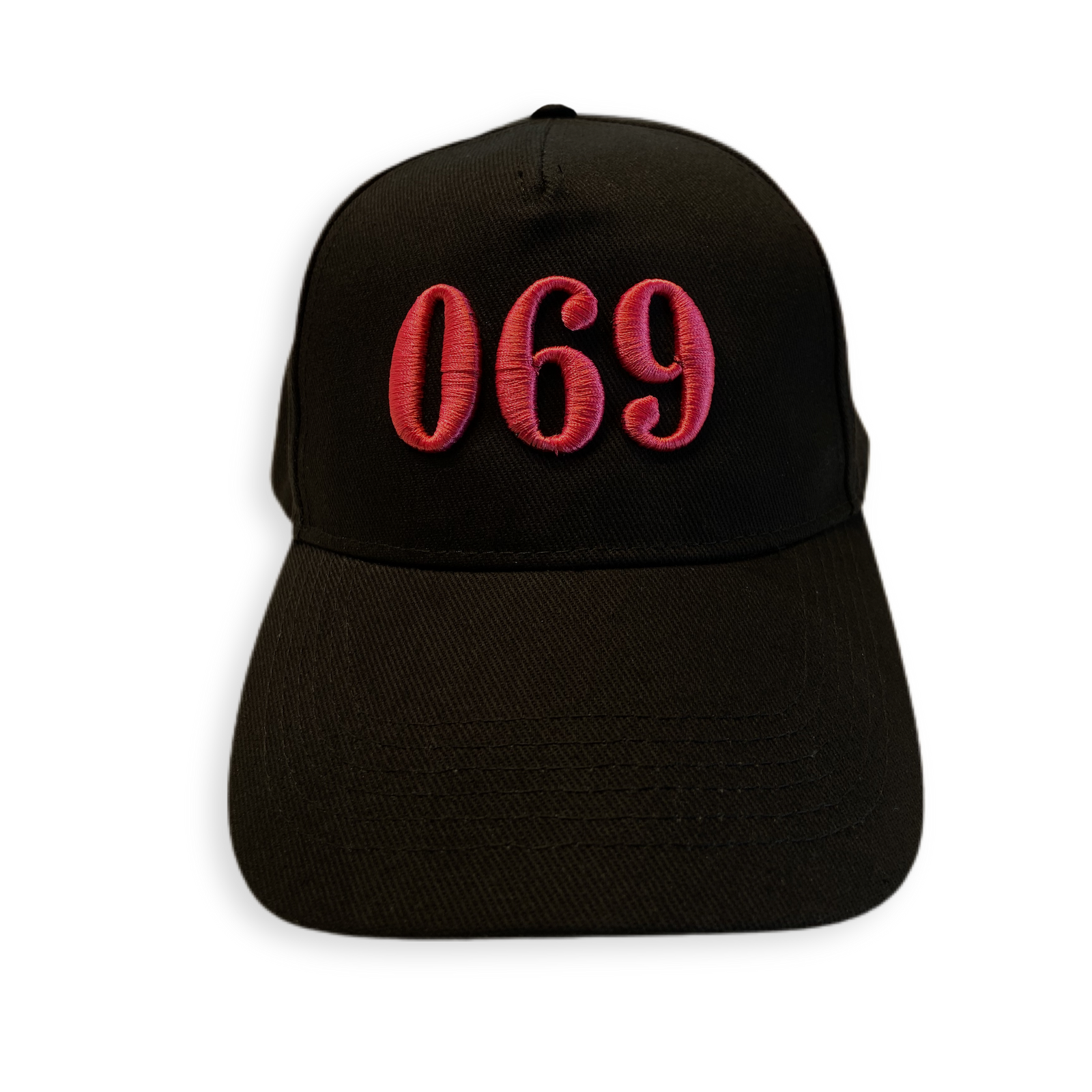Kappe "069" schwarz-pink