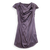 Kleid "Wasserfall" grau-lila