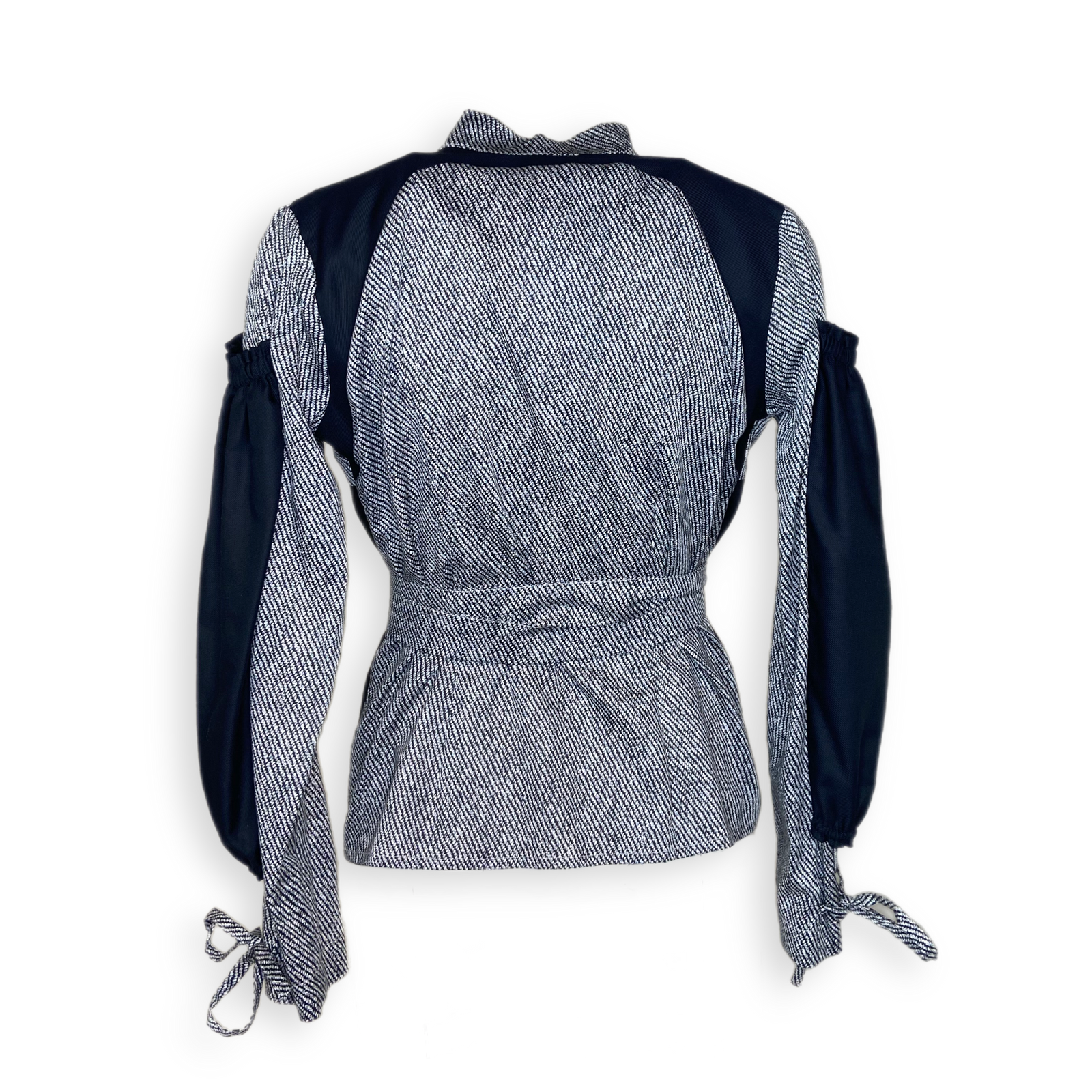 Bluse "SCHSNHSN" schwarz-grau