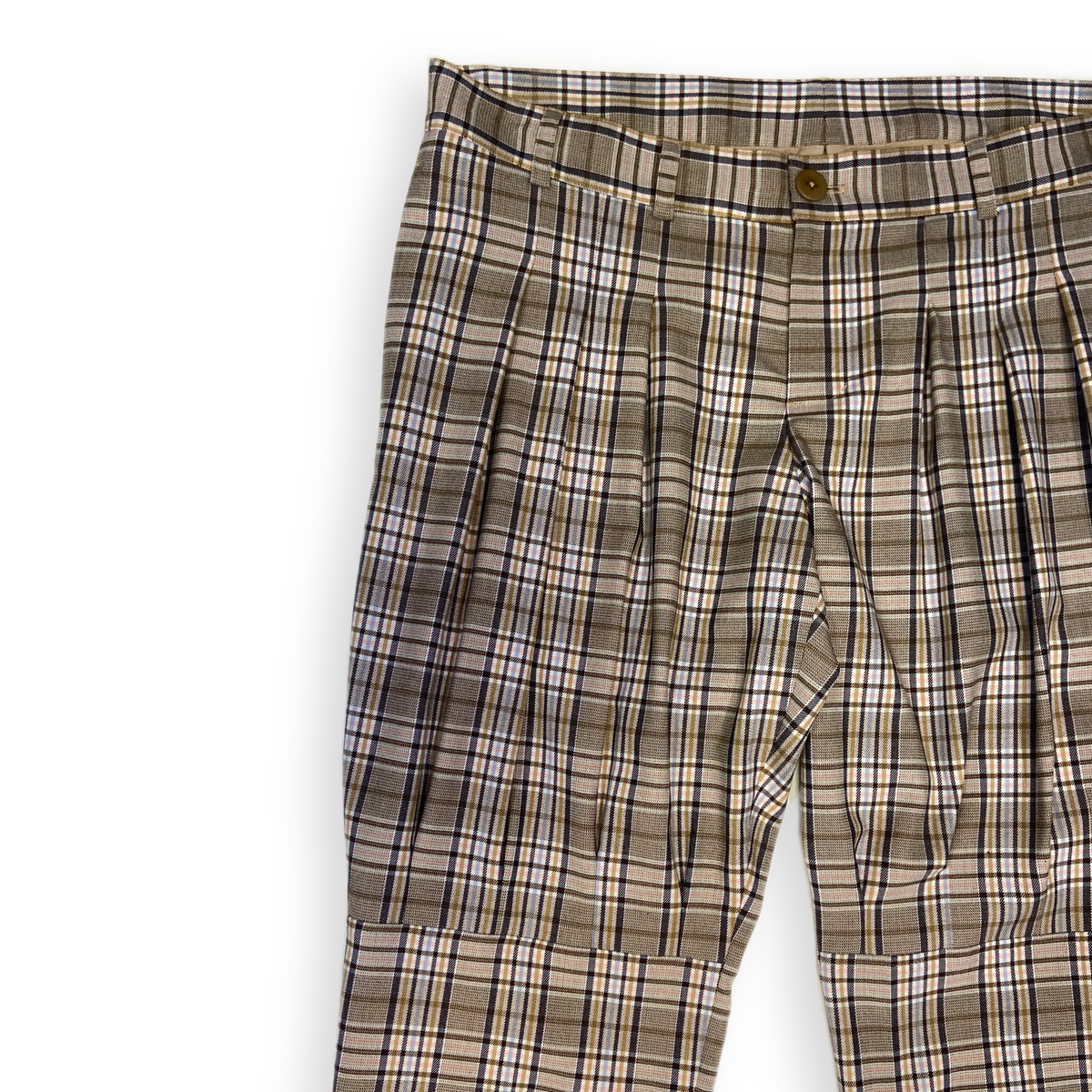 Hose &quot;Nicola&quot; karo beige