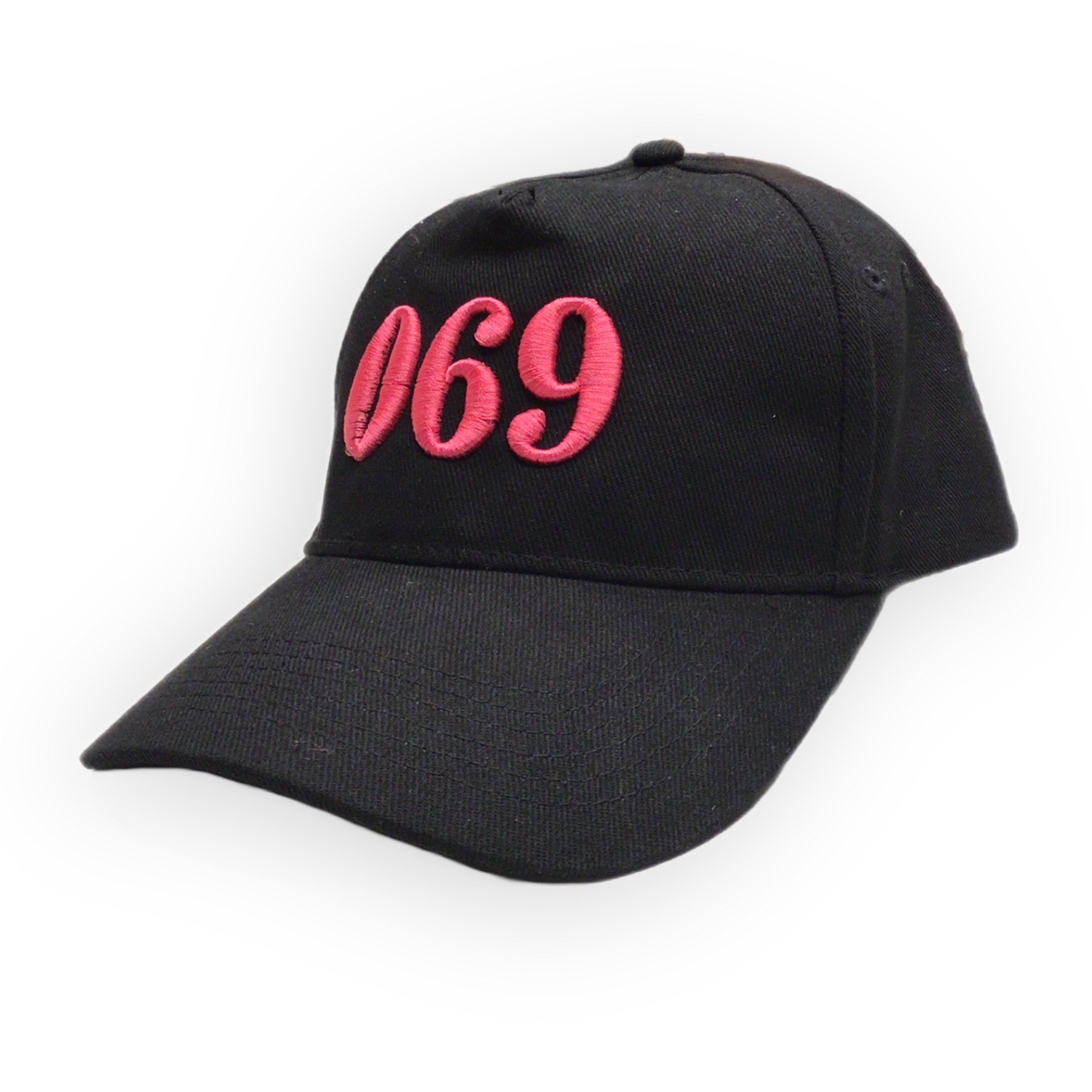Kappe "069" schwarz-pink