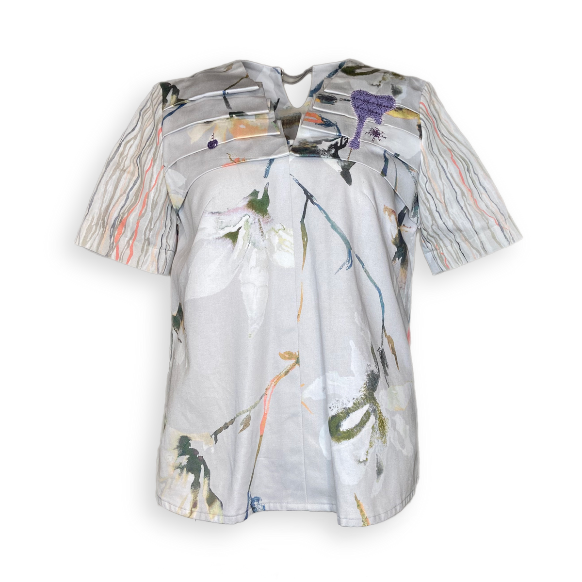 Oberteil &quot;Tintenherz&quot; geblümt