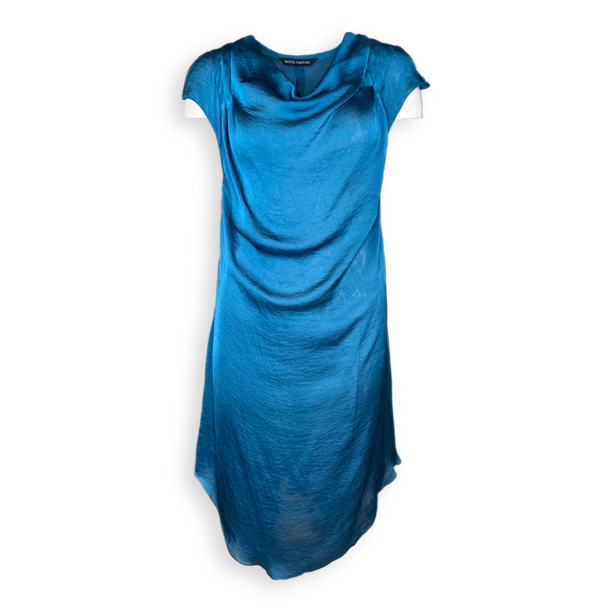 Kleid "Wasserfall" petrol