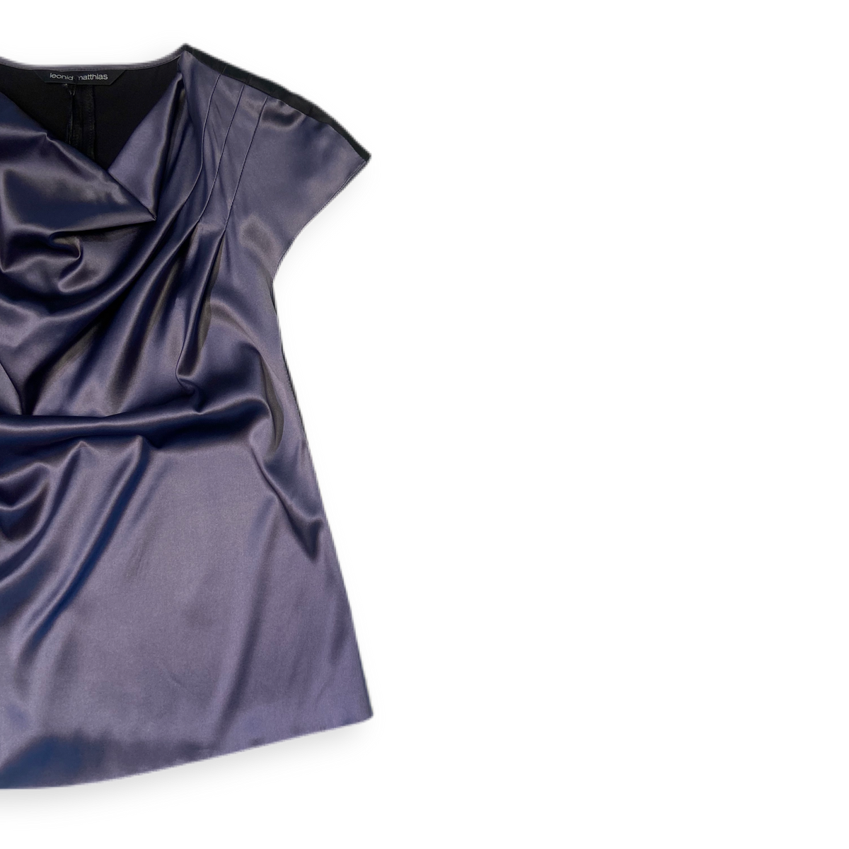 Oberteil &quot;Wasserfall&quot; grau-lila/ schwarz