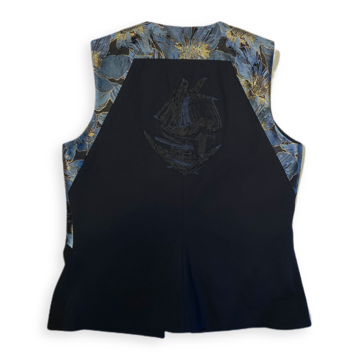 Weste &quot;BRGNNKHM&quot; blau-gold