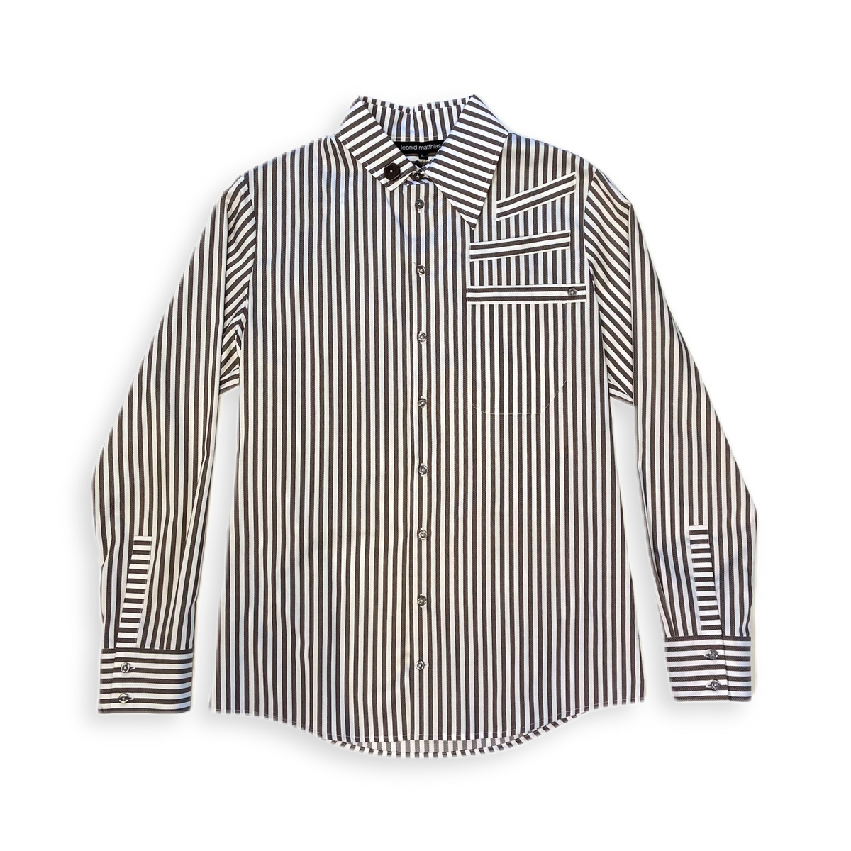 Hemd &quot;Takeshirou&quot; grau gestreift