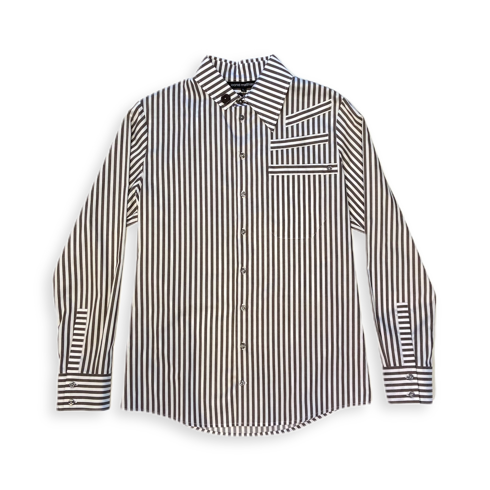 Hemd "Takeshirou" grau gestreift