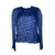 Bluse "BCKNHM" blau Paillettenprint