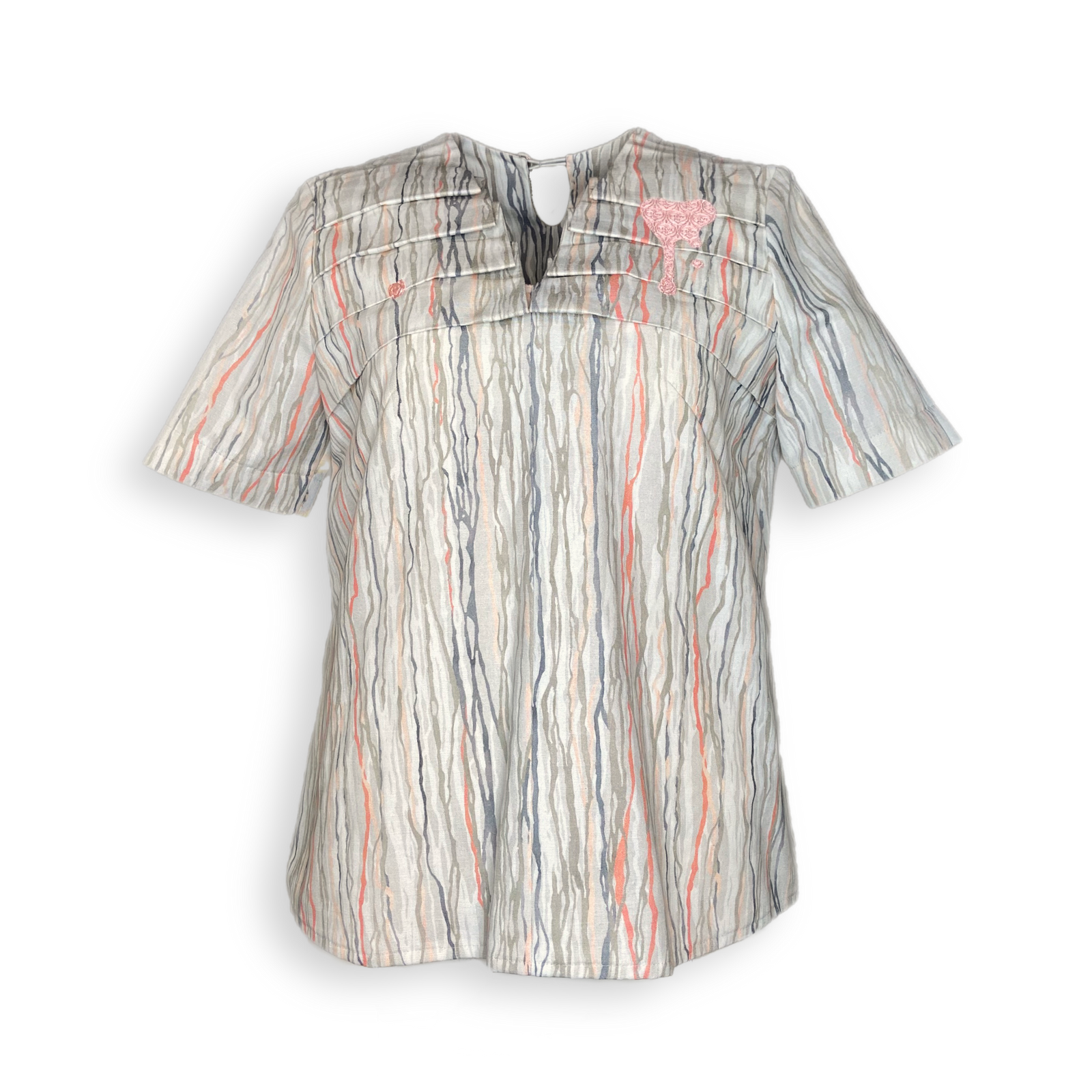 Oberteil "Tintenherz" gemasert