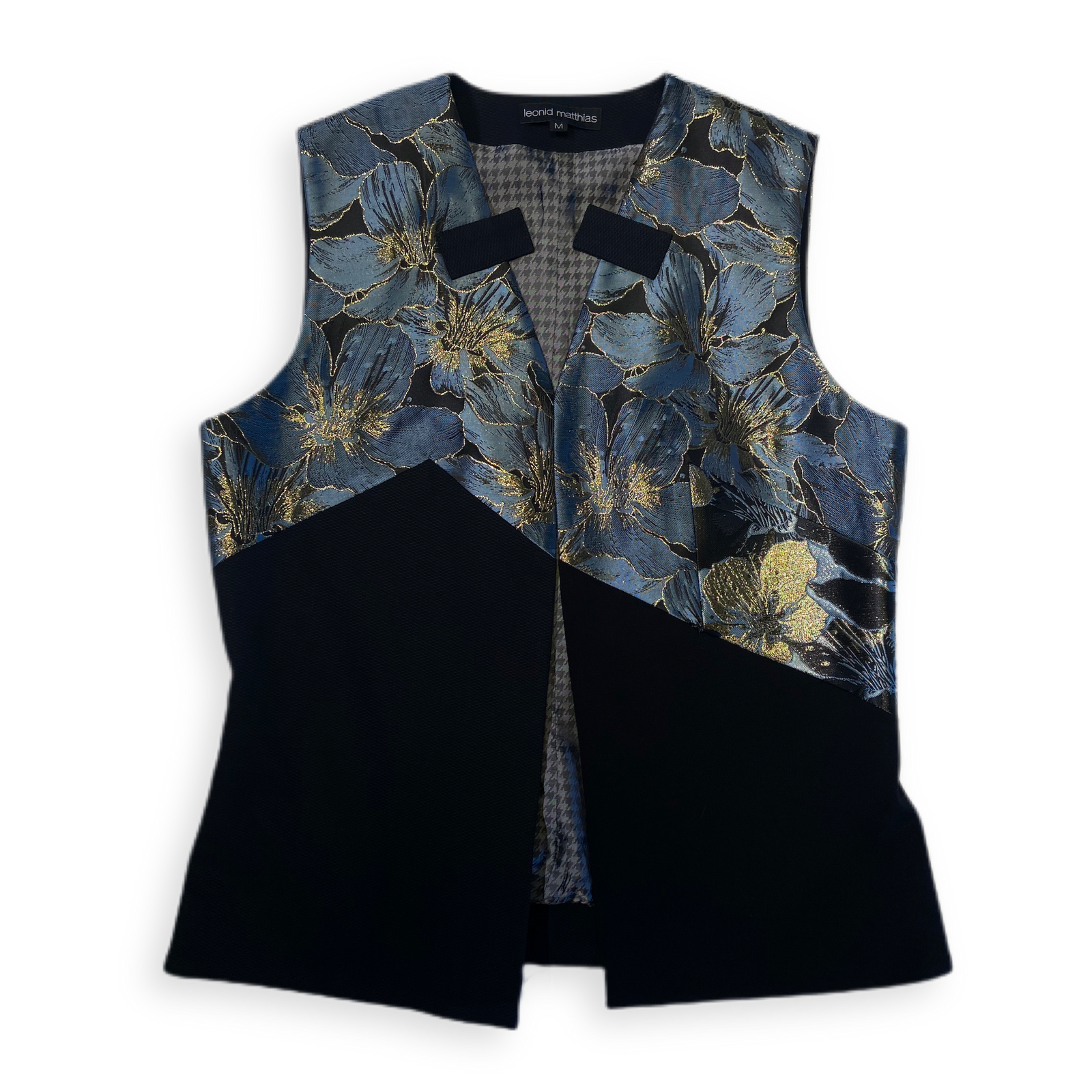 Weste "BRGNNKHM" blau-gold