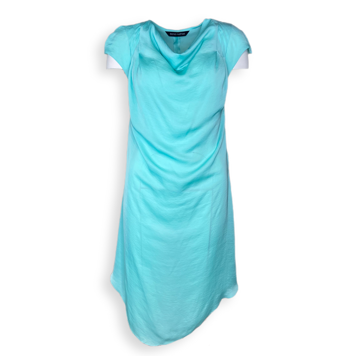 Kleid "Wasserfall" aquamarin