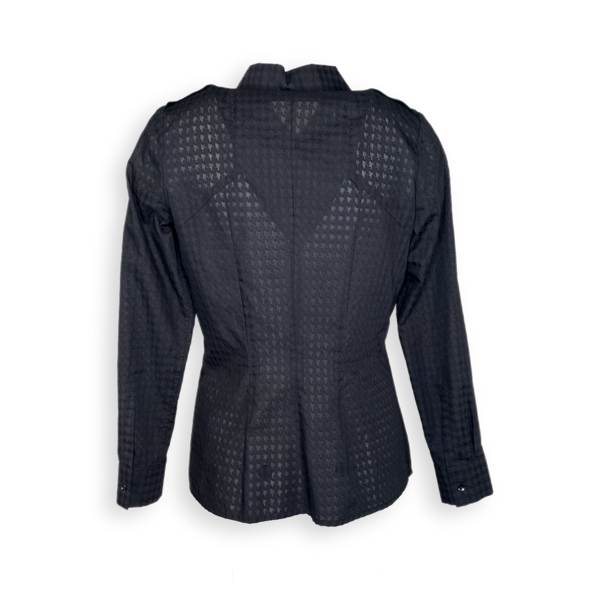 Bluse &quot;Osaka&quot; schwarz mit Hahnentritt