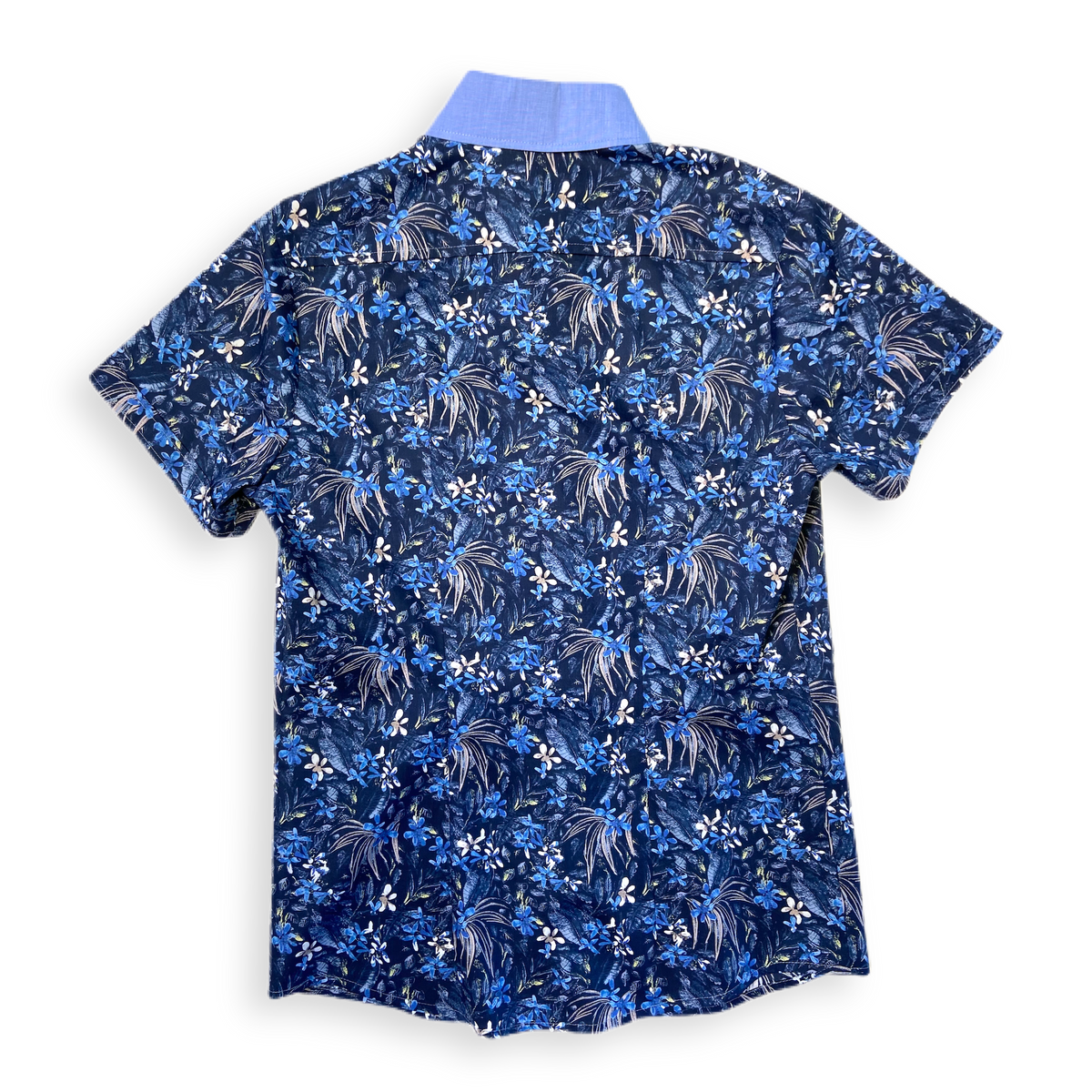 Hemd &quot;Takeshirou&quot; KA blau geblümt