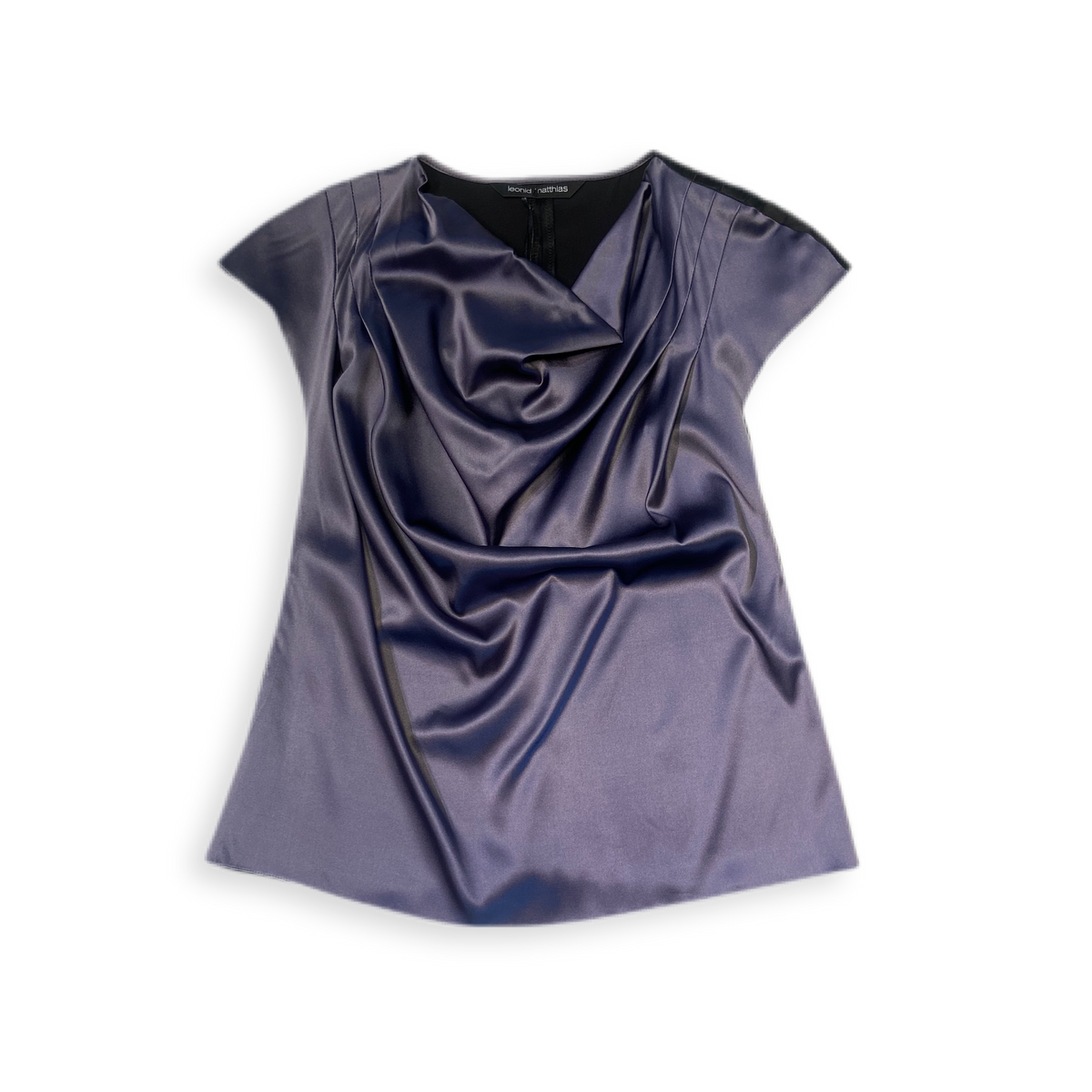 Oberteil &quot;Wasserfall&quot; grau-lila/ schwarz