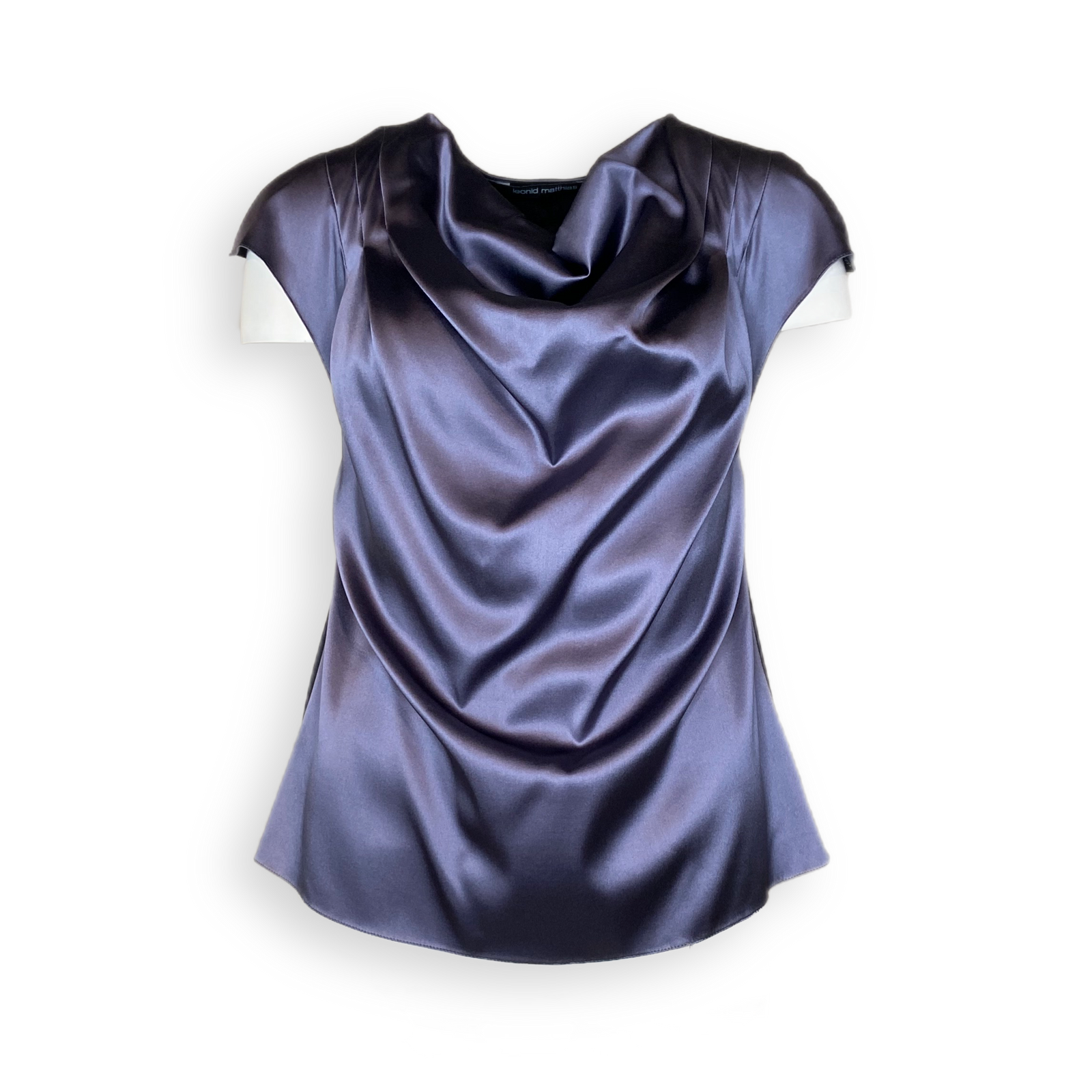 Oberteil "Wasserfall" grau-lila/ schwarz