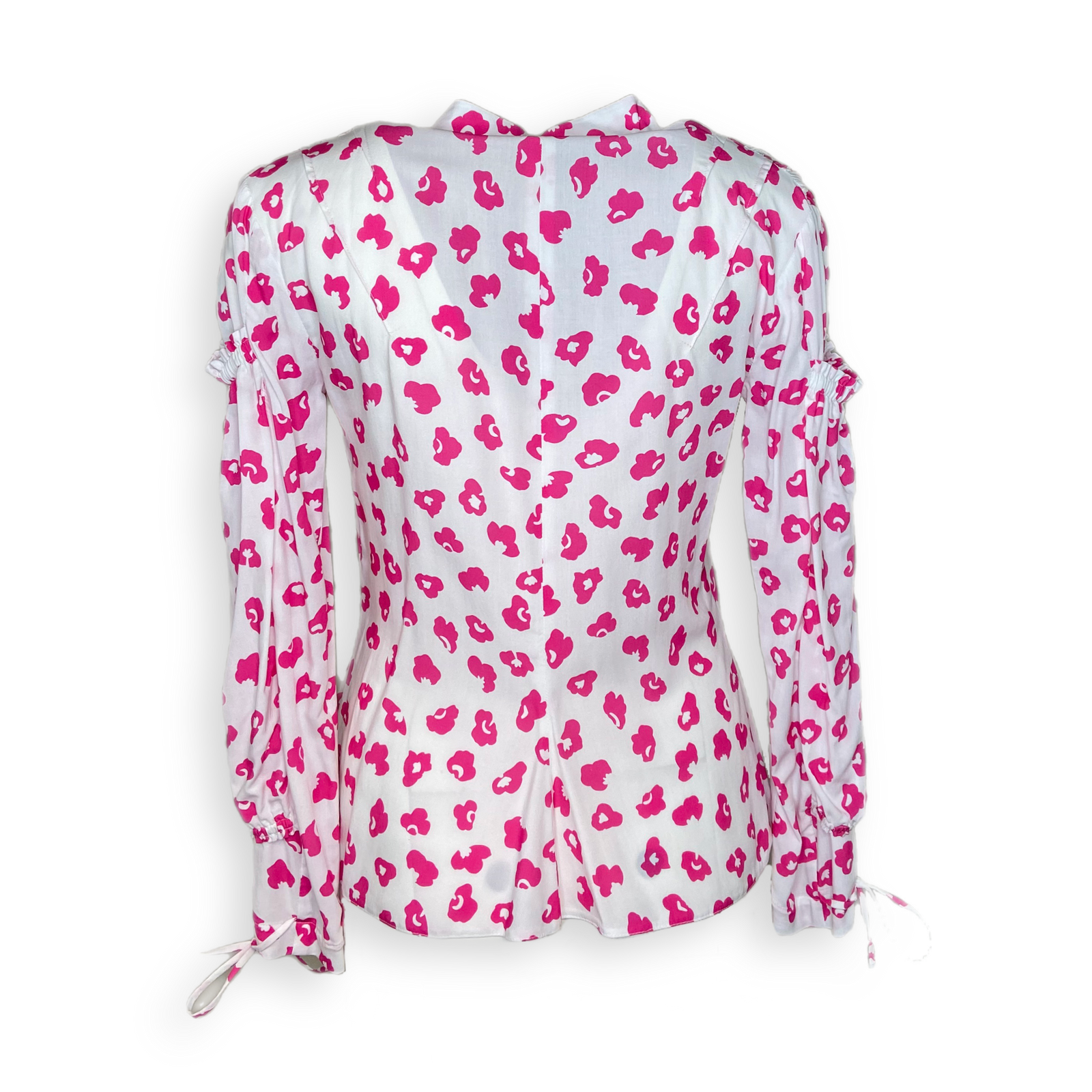Bluse "SCHSNHSN" weiß gemustert