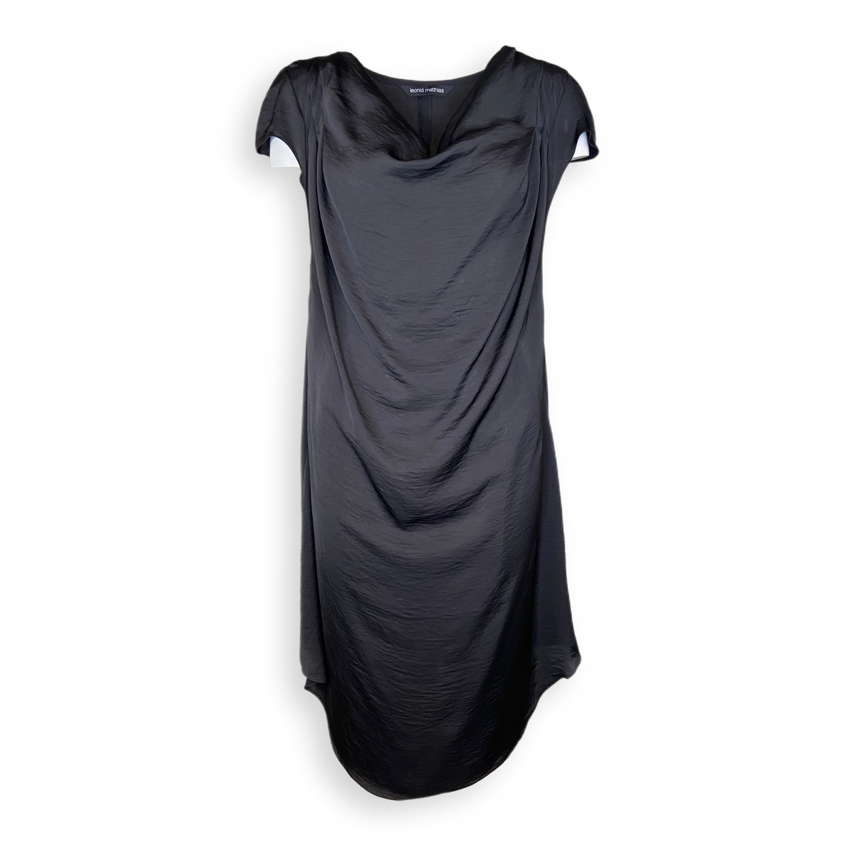 Kleid &quot;Wasserfall&quot; schwarz